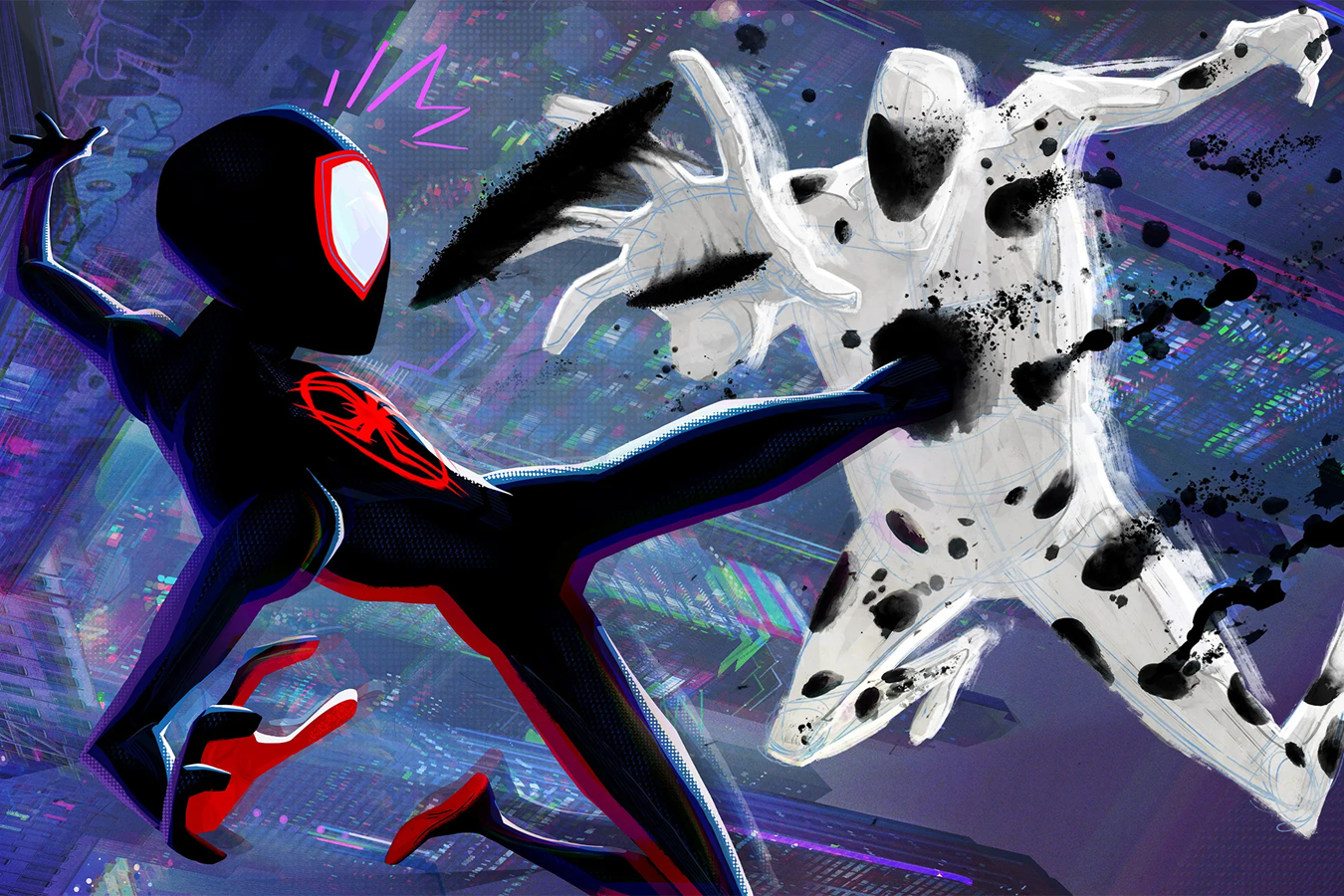 miles and spot fight